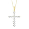 LADIES PENDANT WITH CHAIN 0.50CT ROUND DIAMOND 10K YELLOW GOLD