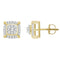 LADIES EARRINGS 0.25CT ROUND DIAMOND 10K YELLOW GOLD