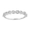 LADIES STACKABLE BAND 0.05CT ROUND DIAMOND 10K WHITE GOLD