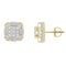 LADIES STUD EARRINGS 0.50CT ROUND DIAMOND 10K YELLOW GOLD