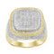 MEN'S RING 1.00CT ROUND DIAMOND 10K YELLOW GOLD