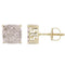 LADIES STUD EARRINGS 0.50CT ROUND DIAMOND 10K YELLOW GOLD