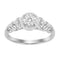 LADIES RING 0.20CT ROUND DIAMOND 10K WHITE GOLD