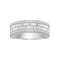 MEN'S BAND 0.50CT ROUND DIAMOND 14K WHITE GOLD