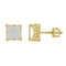 LADIES STUD EARRINGS 0.25CT ROUND DIAMOND 10K YELLOW GOLD