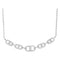 LADIES NECKLACE 0.25CT ROUND DIAMOND 10K WHITE GOLD