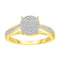 LADIES RING 0.25CT ROUND DIAMOND 10K YELLOW GOLD