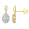 LADIES EARRINGS 0.33CT ROUND DIAMOND 10K YELLOW GOLD