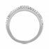 MEN'S RING 0.75CT ROUND DIAMOND 10K WHITE GOLD