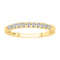 LADIES BAND 0.25CT ROUND DIAMOND 14K YELLOW GOLD (SI QUALITY)