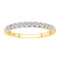LADIES BAND 0.33CT ROUND DIAMOND 14K YELLOW GOLD (SI QUALITY)