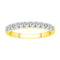 LADIES BAND 0.50CT ROUND DIAMOND 14K YELLOW GOLD (SI QUALITY)