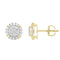 LADIES STUD EARRINGS 0.50CT ROUND DIAMOND 10K YELLOW GOLD