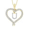 LADIES PENDANT 0.25CT ROUND DIAMOND 10K YELLOW GOLD