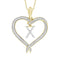 LADIES PENDANT 0.25CT ROUND DIAMOND 10K YELLOW GOLD