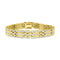 MEN'S BRACELET 3.00CT ROUND DIAMOND 10K YELLOW GOLD