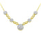 LADIES NECKLACE 1.25CT ROUND DIAMOND 14K YELLOW GOLD