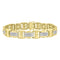 MEN'S BRACELET 3.65CT ROUND DIAMOND 10K YELLOW GOLD