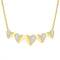 LADIES NECKLACE 0.15CT ROUND DIAMOND 10K YELLOW GOLD