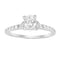 LADIES RING 1.25CT ROUND DIAMOND 14K WHITE GOLD (SI QUALITY)