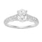 LADIES RING 0.33CT ROUND DIAMOND 14K WHITE GOLD