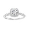 LADIES SEMI MOUNT RING 0.33CT ROUND DIAMOND 14K WHITE GOLD (CENTER STONE 1.00CT ROUND DIAMOND)