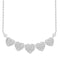 LADIES NECKLACE 0.25CT ROUND DIAMOND 14K WHITE GOLD