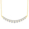 LADIES NECKLACE 0.75CT ROUND DIAMOND 14K YELLOW GOLD