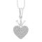 LADIES PENDANT 0.15CT ROUND DIAMOND 10K WHITE GOLD