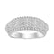 LADIES BAND 1.25CT ROUND/BAGUETTE DIAMOND 14K WHITE GOLD