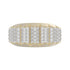 MEN'S BAND 1.00CT ROUND DIAMOND 10K YELLOW GOLD