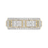 MEN'S BAND 1.00CT ROUND/BAGUETTE DIAMOND 10K YELLOW GOLD
