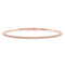 LADIES HALF FLEXIBLE BANGLE 1.00CT ROUND DIAMOND 14K ROSE GOLD