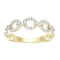 LADIES BAND 0.33CT ROUND DIAMOND 14K YELLOW GOLD (SI QUALITY)