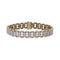 MEN'S  BRACELET 2.50CT ROUND DIAMOND 10K YELLOW GOLD