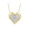 LADIES PENDANT WITH CHAIN 0.20CT ROUND DIAMOND 10K YELLOW GOLD