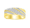 MEN'S BAND 0.50CT ROUND DIAMOND 14K YELLOW GOLD (SI QUALITY)