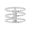 LADIES RING 0.25CT ROUND DIAMOND 14K WHITE GOLD  