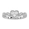 LADIES RING 0.25CT ROUND DIAMOND 14K WHITE GOLD  