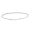 LADIES TENNIS FLEXIBLE BANGLE 0.75CT ROUND DIAMOND 14K WHITE GOLD