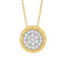 LADIES PENDANT WITH CHAIN 0.20CT ROUND DIAMOND 10K YELLOW GOLD