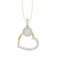 LADIES PENDANTS 0.33CT ROUND DIAMOND 14K YELLOW GOLD WITH CHAIN