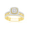 LADIES RING 0.50CT ROUND DIAMOND 14K YELLOW GOLD