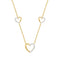 LADIES NECKLACE 0.20CT ROUND DIAMOND 14K YELLOW GOLD