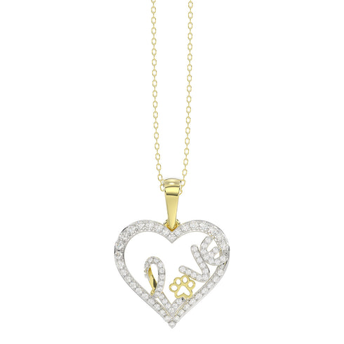 LADIES PENDANT WITH CHAIN 0.15CT ROUND/RUBY DIAMOND 14K ROSE GOLD (RUBY ROUND DIAOND- 0.10CT)