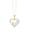 LADIES PENDANT WITH CHAIN 0.15CT ROUND/RUBY DIAMOND 14K ROSE GOLD (RUBY ROUND DIAOND- 0.10CT)