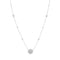 LADIES NECKLACE 0.50CT ROUND DIAMOND 14K WHITE GOLD