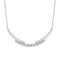 LADIES NECKLACE 0.25CT ROUND DIAMOND 14K WHITE GOLD