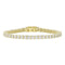 LADIES TENNIS BRACELET 5.00CT ROUND DIAMOND 14K YELLOW GOLD