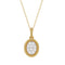 LADIES PENDANT WITH CHAIN 0.10CT ROUND DIAMOND 14K YELLOW GOLD